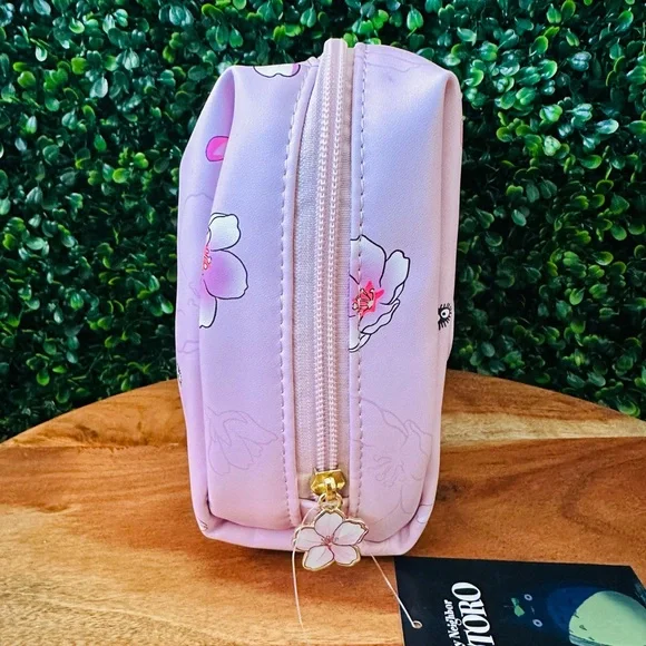 Studio Ghibli My Neighbor Totoro Cherry Blossom Cosmetic Bag - Picture 5 of 7